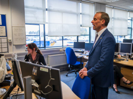 Living Magazines Mr Raab at Herts Domestic Abuse and Safeguarding Hub