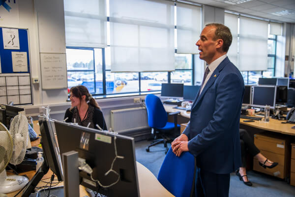 Living Magazines Mr Raab at Herts Domestic Abuse and Safeguarding Hub