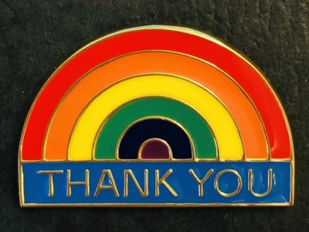 Living Magazines NHS Rainbow badge