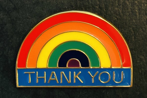 Living Magazines NHS Rainbow badge