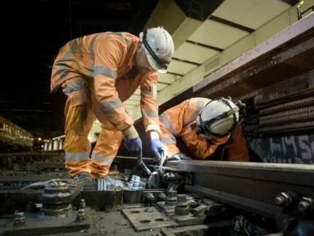 Living Magazines Network Rail staff working on tracks in ITV series