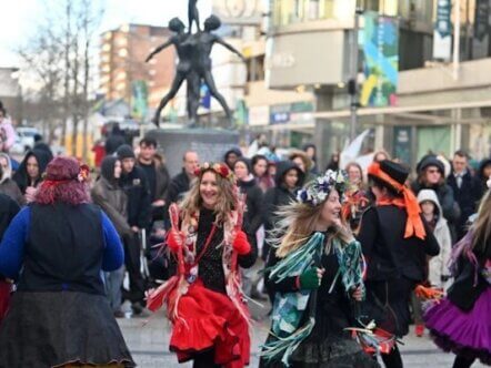 New Moon Morris at The River of Light Lantern Parade in Hemel earlier this year