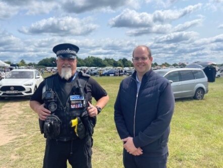 PCC with police at car boot