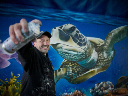 Paint the Town graffiti artist