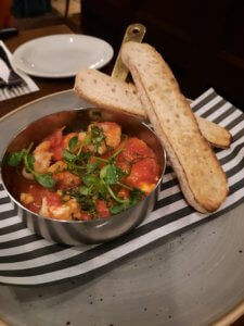 Living Magazines The Woolpack Pan-fried King Prawns with Chilli & Feta