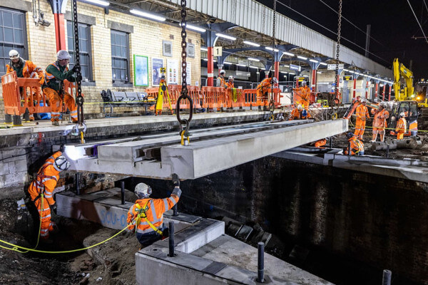 Living Magazines Rail Upgrades Bridge decks replaced at Warrington Bank Quay station