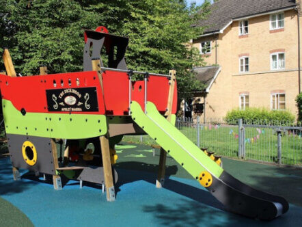 Refurbished play area at Apsley Lock