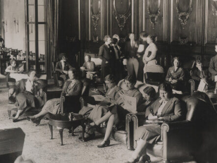 Living Magazines Relaxing at Ashridge House in the 1950s
