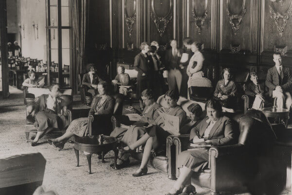 Living Magazines Relaxing at Ashridge House in the 1950s