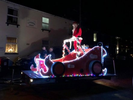 Living Magazines Rennie Grove Santa float
