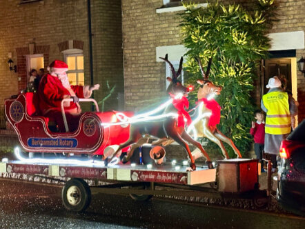 Santa Sleigh Berko Rotary