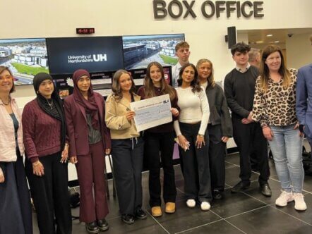 Team Tring School with their mentor Sarah Whale