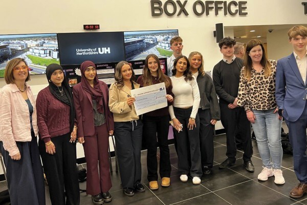 Team Tring School with their mentor Sarah Whale