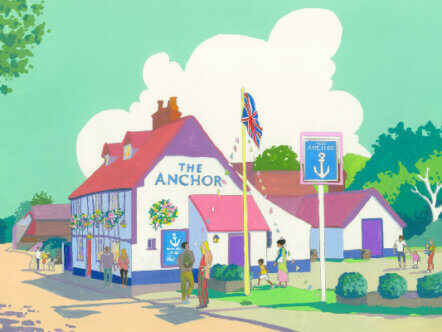 The Anchor Bourne end by local artist Mary Casserley