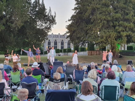 Living Magazines The Shakespeare Circus perform The Tempest at Ashridge House