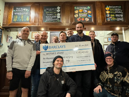 Tring Brewery Hectors House Cheque