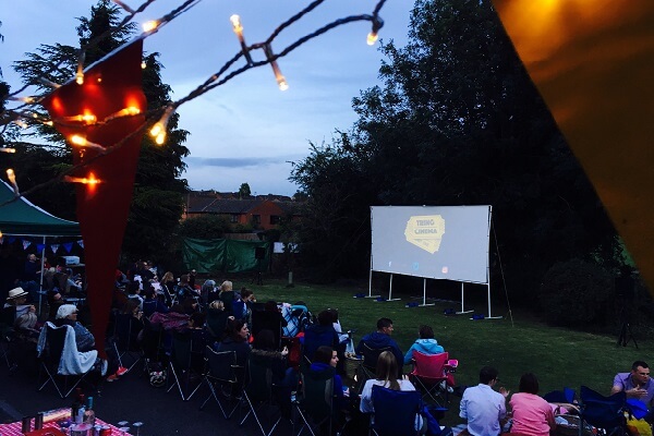 Living Magazines Tring Cinema Summer outdoor screening at the Nora Grace Hall