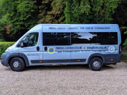 Living Magazines Tring Lions minibus