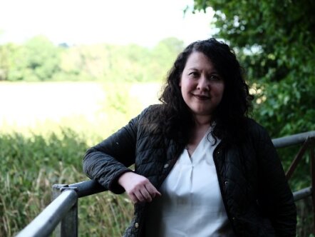 Victoria Collins MP at the Marshcroft site in Tring
