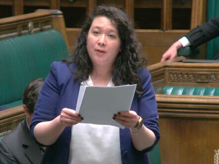 Victoria Collins MP speaking in parliamentary debate