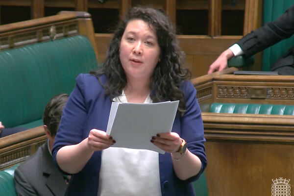 Victoria Collins MP speaking in parliamentary debate