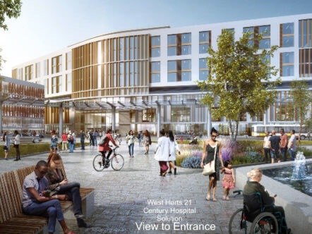Living Magazines West Herts 21 Century Hospital Solution - Hospital External View to Entrance