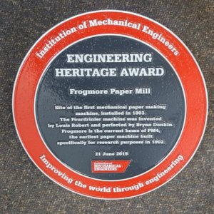 Living Magazines Heritage award plaque