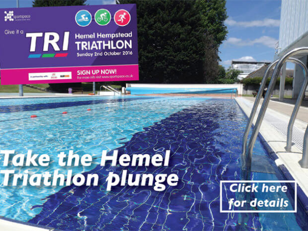 Berkhamsted and Tring Living Magazines Hemel's triathlon starts in the outdoor pool