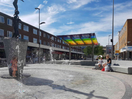 Living Magazines Hemel town centre following its regeneration in 2017