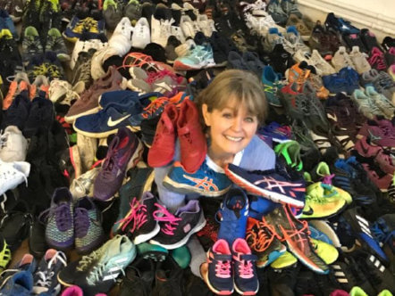 Living Magazines Jo in old trainers