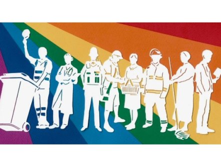 Living Magazines Paper Artist key workers poster