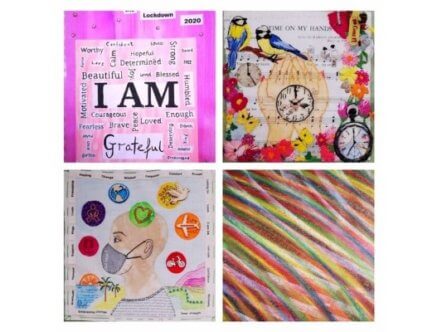 Living Magazines lockdown art collage
