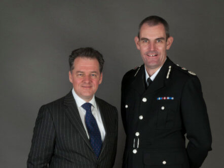 Living Magazines Police and Crime Commissioner David Lloyd and Chief Constable Charlie Hall