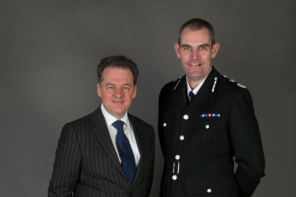 Living Magazines Police and Crime Commissioner David Lloyd and Chief Constable Charlie Hall