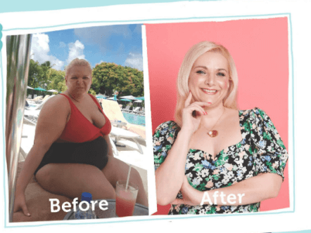 Living Magazines Gemma Warne lost 7st 7lbs on one2one weight loss plan