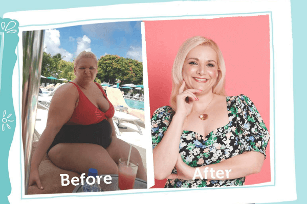 Living Magazines Gemma Warne lost 7st 7lbs on one2one weight loss plan