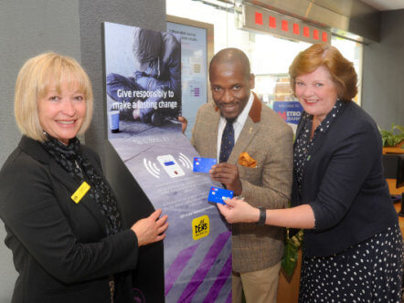 Living Magazines tap to donate metro bank